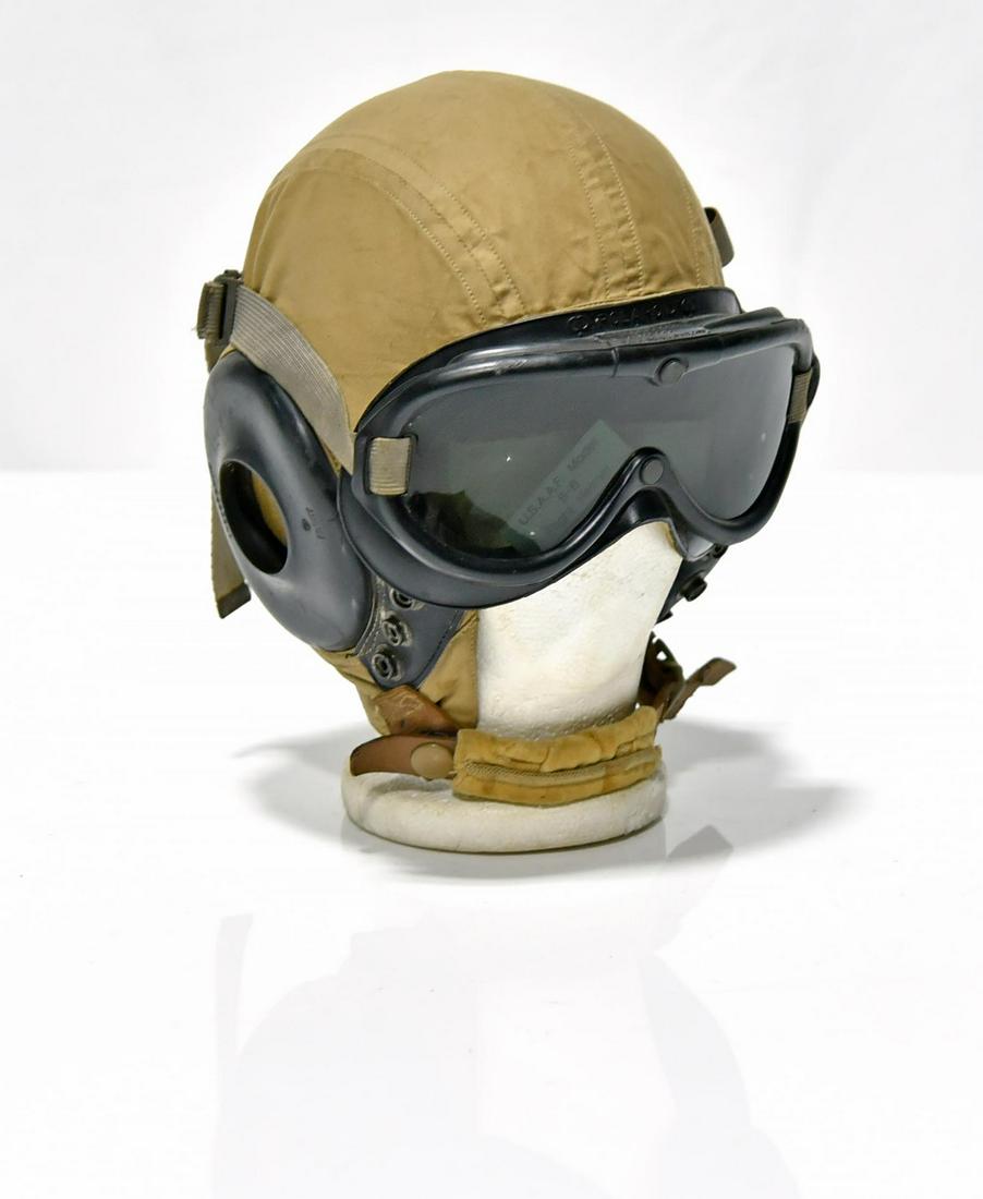 WWII U.S. Army Air ForceÂ Warm Weather Flight Helmet (1 of 3)