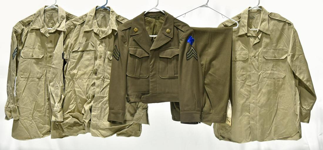 WWII U.S. Army Service Jacket, Trouser and Shirts (1 of 1)