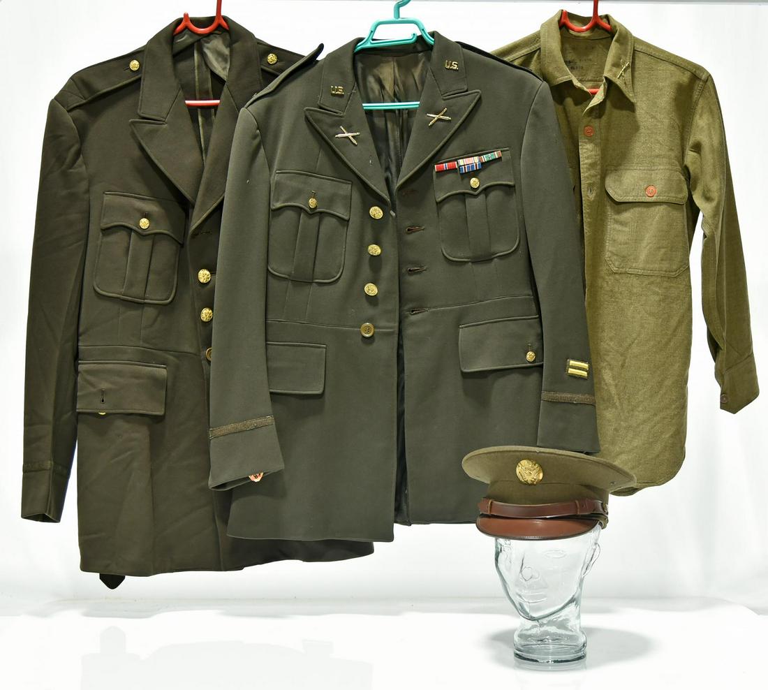 WWII U.S. Army Service Uniform with 2 Jackets, 1 Shirt (1 of 1)