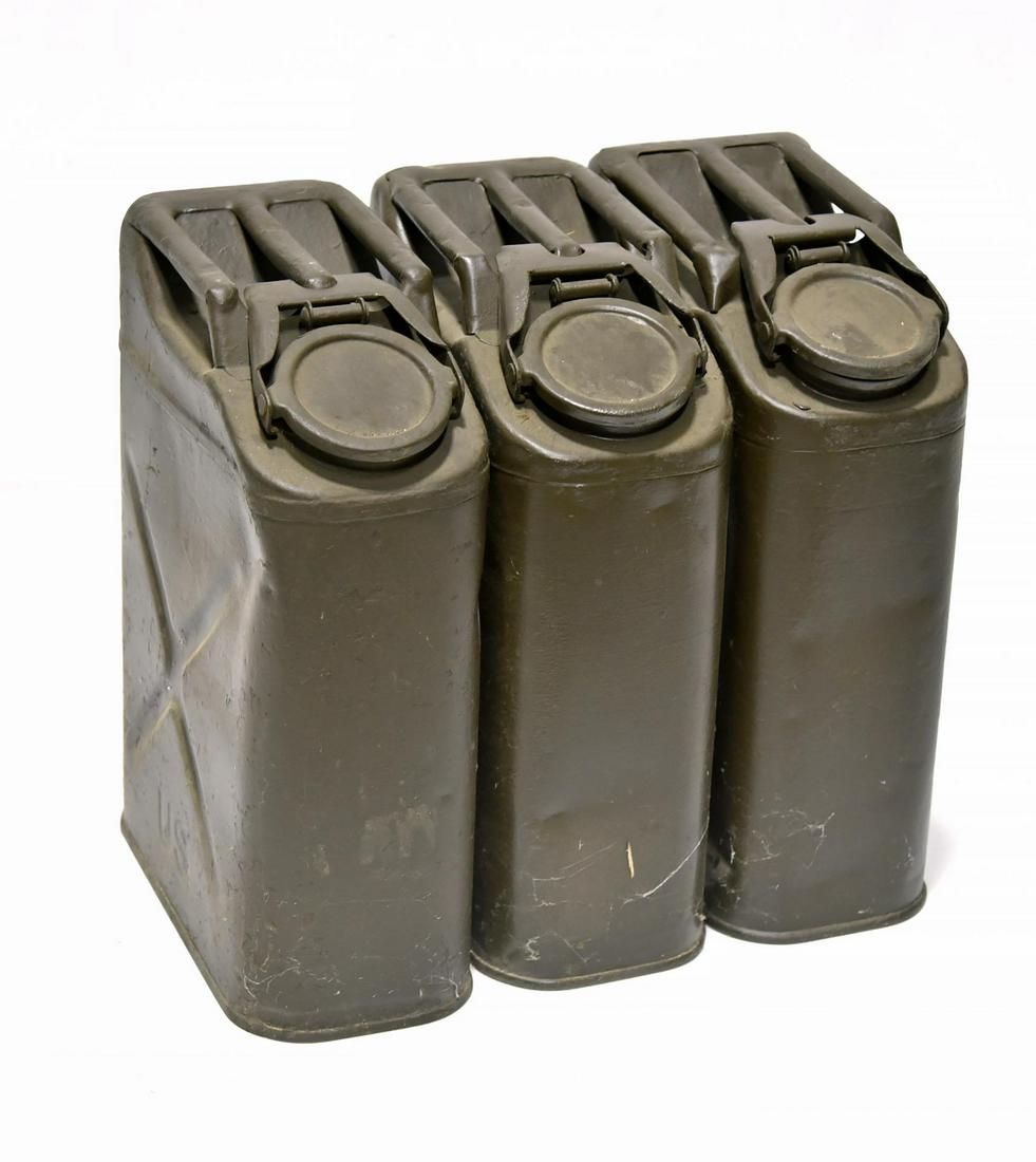 U.S. Military Collection Lot of 3 Jerry Cans for Jeep (1 of 2)