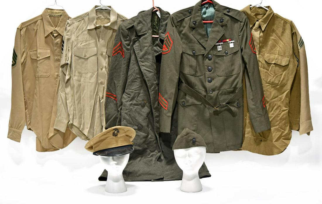 WWII U.S. Marine Corps Service Shirts, Jacket with (1 of 1)
