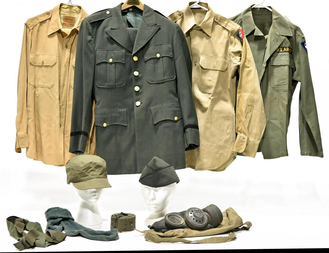 Lot Collection of WWII Service Uniforms and Accessories (1 of 1)