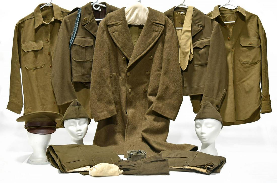 Lot of WWII U.S. Army Service Jackets, Shirts, Wool (1 of 1)