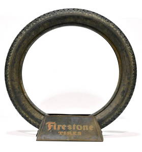 DS Firestone Tires Display Sign with Firestone Tire