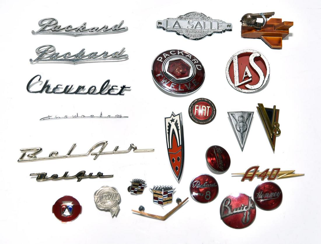 Large Collection Lot of 23 Automobile Emblems and (1 of 6)