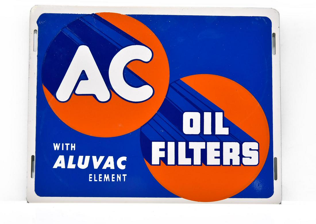 NOS AC Oil Filters with Aluvac SST Tin Gas Station (1 of 2)