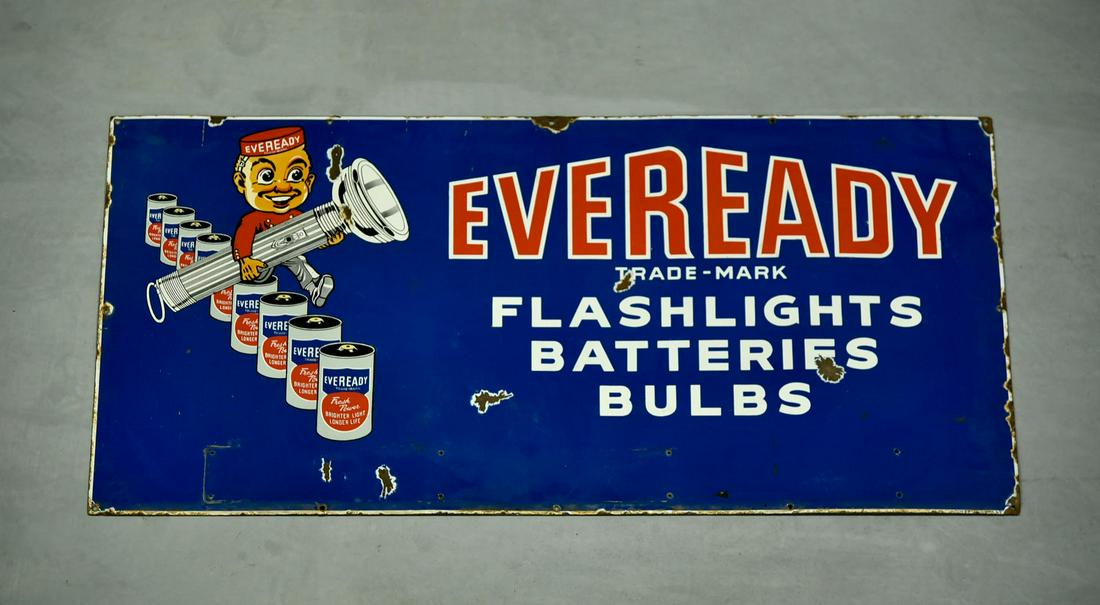 SSP Eveready Flashlights Porcelain Sign (1 of 2)