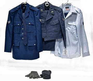 Cold War U.S. Air Force Service Jackets and Shirt: Offered Without Reserve - There is NO ESTIMATE on this item. - Vintage Original Cold War U.S. Air Force Service Jackets and Shirt