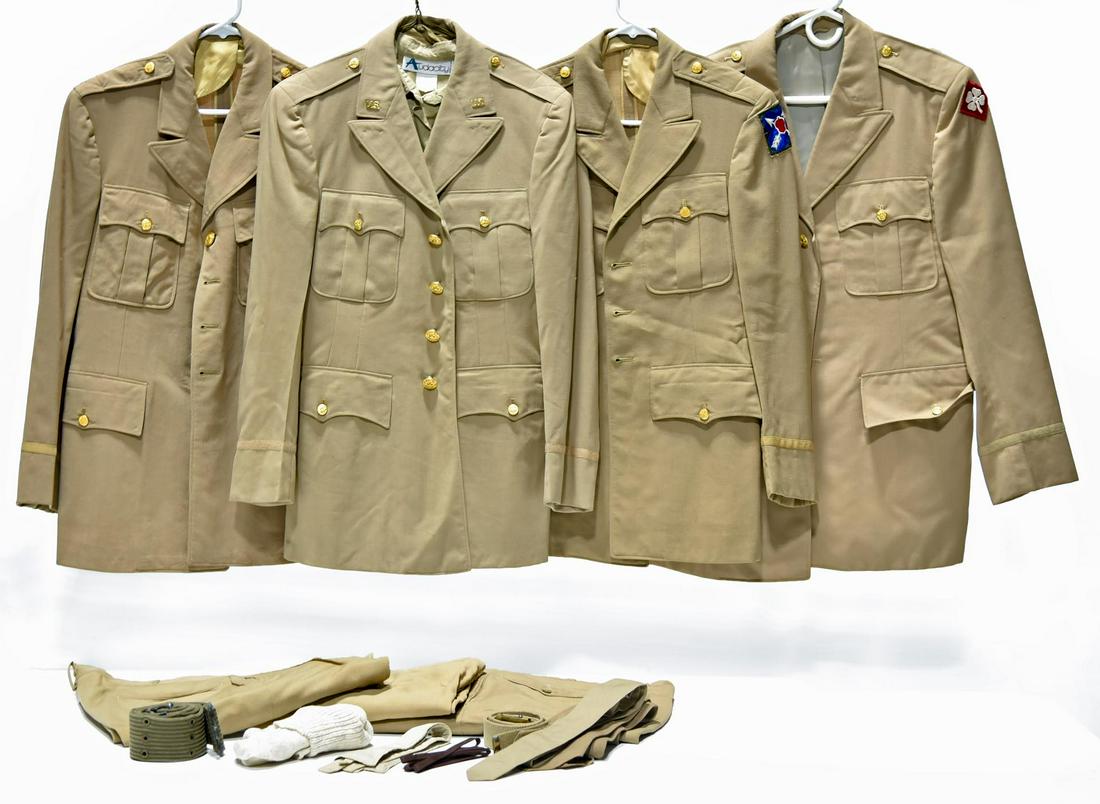 Lot of WWII U.S. Army Service Jackets, Shirts with (1 of 1)