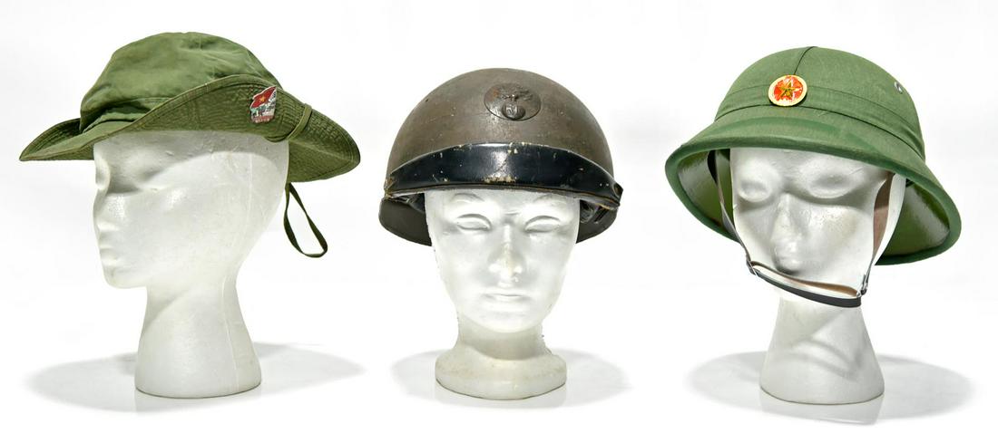Original Pair of North Vietnamese Field Caps and One (1 of 2)