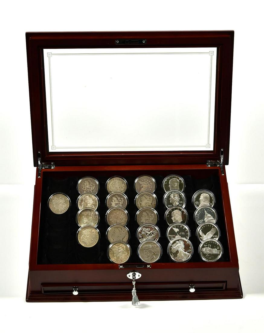 U.S. Proof Commemorative Silver Dollar Collection in (1 of 7)
