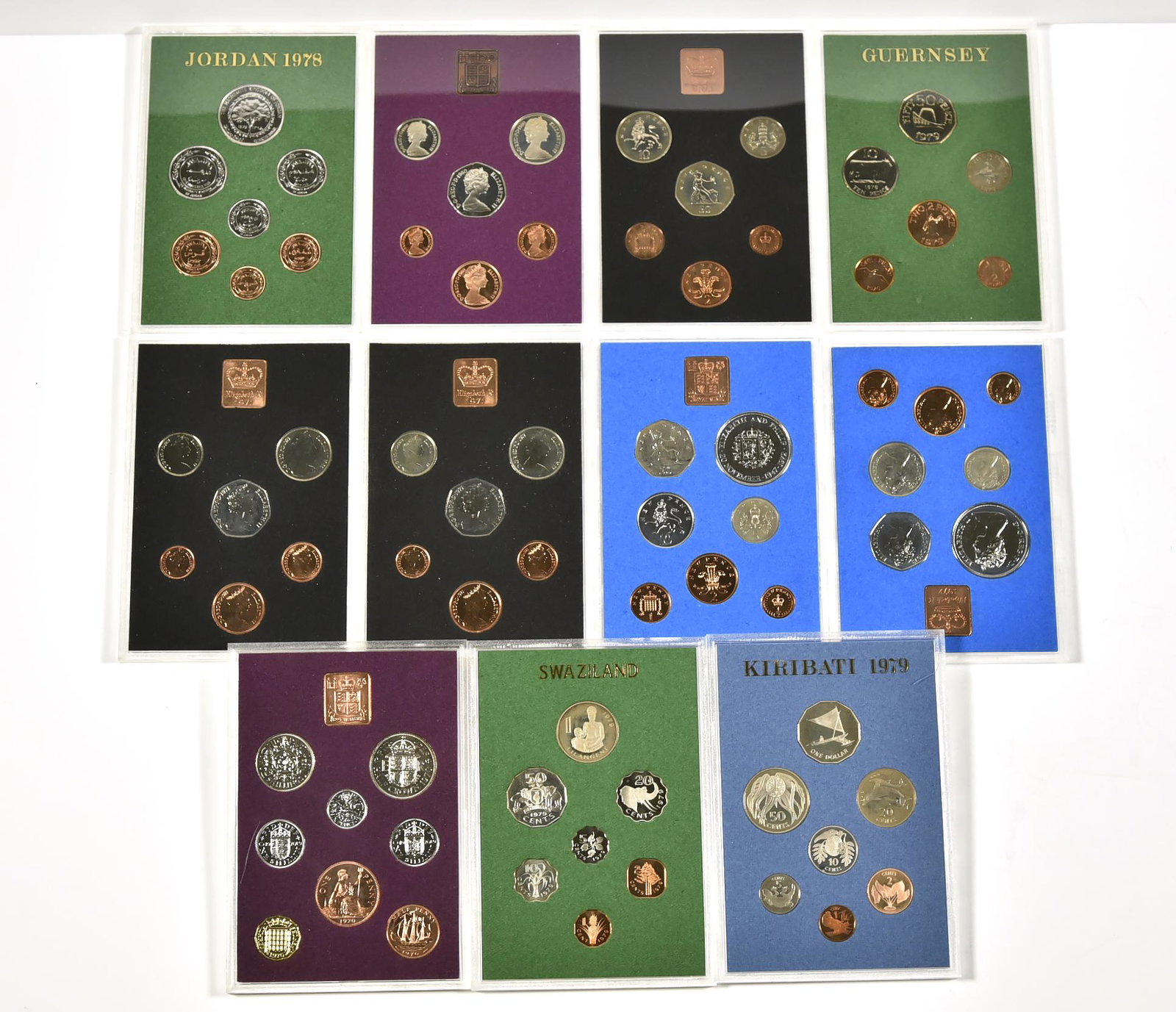 Lot of 11 Great Britain, Jordan, Guernsey, Gilbert (1 of 3)