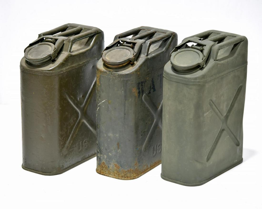 Original U.S. Military Collection of Fuel Cans (1 of 2)