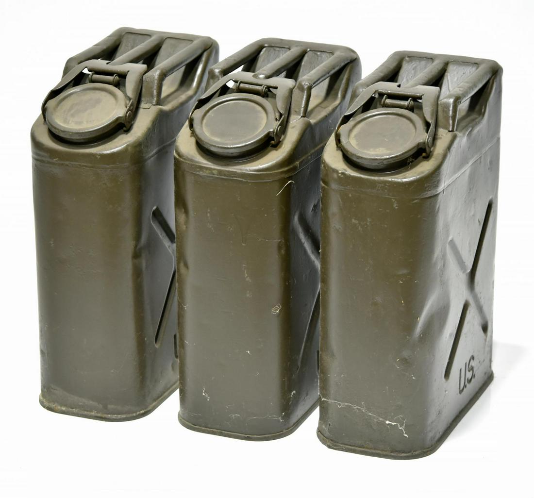 Original U.S. Military Collection of Fuel Cans (1 of 2)