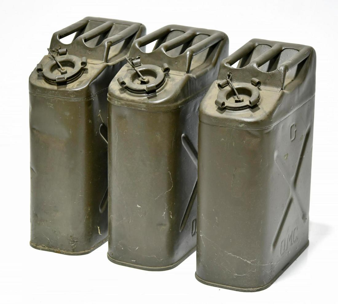 Original U.S. Military Collection of Fuel Cans (1 of 2)