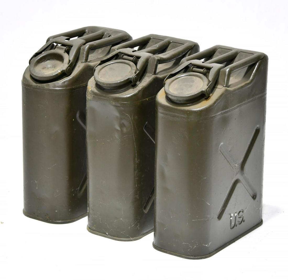 Original U.S. Military Collection of Fuel Cans (1 of 2)