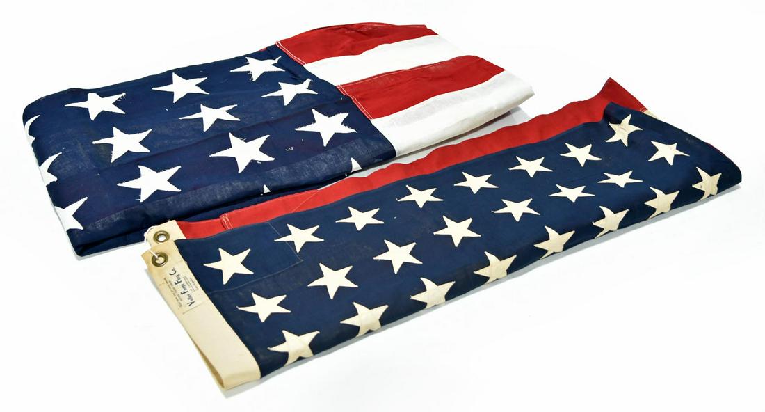 Original Collection of United States National Flags: Original Collection of United States National Flags - Offered Without Reserve - There is NO ESTIMATE on this item. - Vintage Original United States National Flags of Various Eras
