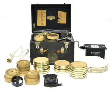 Original WWII U.S. Army Communication Equipment: Original WWII U.S. Army Communication Equipment - Offered Without Reserve - There is NO ESTIMATE on this item. - Vintage Original WWII U.S. Army Morse Code Reader and Collection of Tape Spools