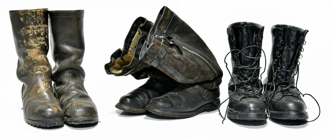 Original Collection of Combat and Flight Leather Boots (1 of 2)