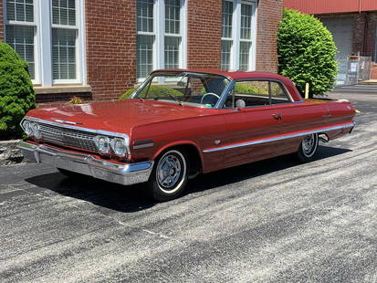 1963 Chevrolet Impala SS Two-Door Sport Coupe: 1963 Chevrolet Impala SS Two-Door Sport Coupe - Offered Without Reserve - There is NO ESTIMATE on this item. - 327 cid V-8 engine backed by factory four-speed gearbox | Lovely fawn bucket seat