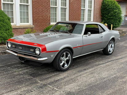 1968 Chevrolet Camaro: 1968 Chevrolet Camaro - Offered Without Reserve - There is NO ESTIMATE on this item. - Beautiful silver finish with excellent chrome and front and rear spoilers | Classic 350 cid V-8 engine with