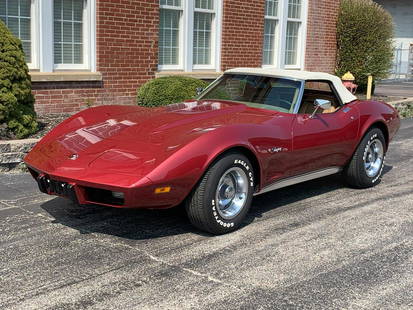 1975 Chevrolet Corvette Convertible: 1975 Chevrolet Corvette Convertible - Offered Without Reserve - There is NO ESTIMATE on this item. - A matching-numbers drivetrain with 350 cid V-8 engine and automatic transmission | Beautiful