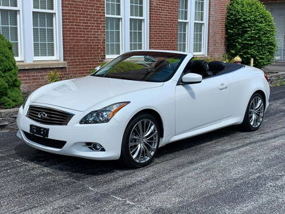 2012 Infiniti G37 Convertible: 2012 Infiniti G37 Convertible - Offered Without Reserve - There is NO ESTIMATE on this item. - Lovely Pearl White paint finishes with grey leather interior in like-new condition | Features a