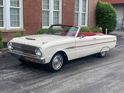 1963 Ford Falcon Futura Convertible: 1963 Ford Falcon Futura Convertible - Offered Without Reserve - There is NO ESTIMATE on this item. - A rare and desirable Falcon convertible with factory power top | Looks great with sharp white