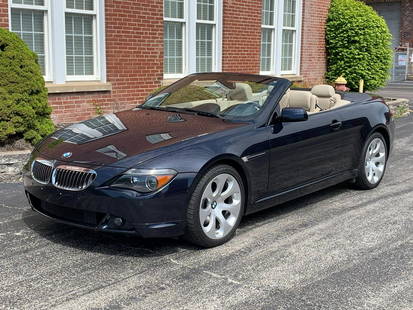 2007 BMW 650 Convertible: 2007 BMW 650 Convertible - Offered Without Reserve - There is NO ESTIMATE on this item. - 4.8 L V-8 engine with automatic transmission | Tan leather interior with navigation system and dual-zone