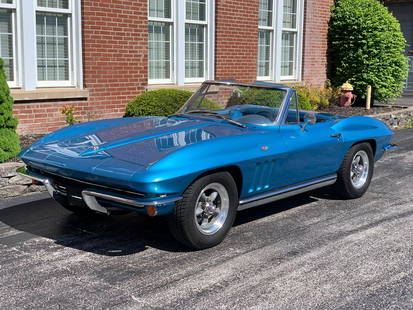 1965 Chevrolet Corvette Convertible: 1965 Chevrolet Corvette Convertible - Offered Without Reserve - There is NO ESTIMATE on this item. - Lovely Nassau Blue finishes throughout with matching bright blue interior | Beautiful American