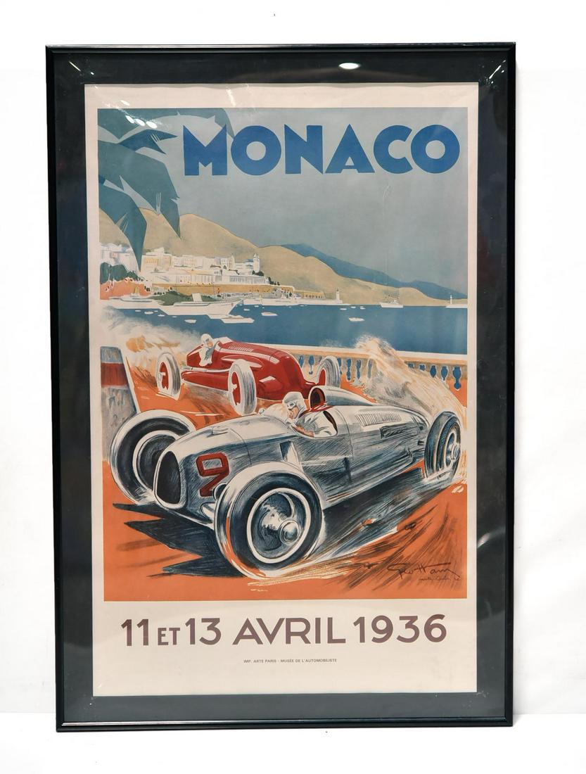 Monaco Automobile Reproduction Racing Poster (1 of 4)