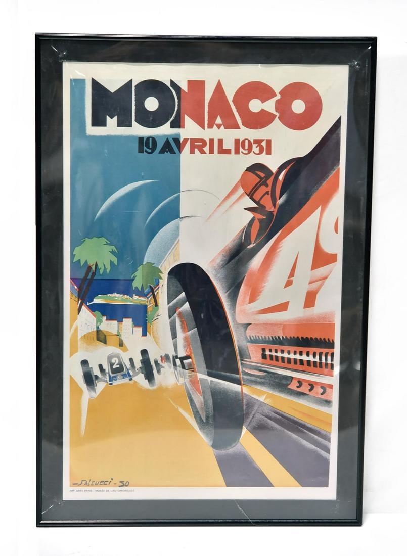 Monaco Automobile Reproduction Racing Poster (1 of 3)