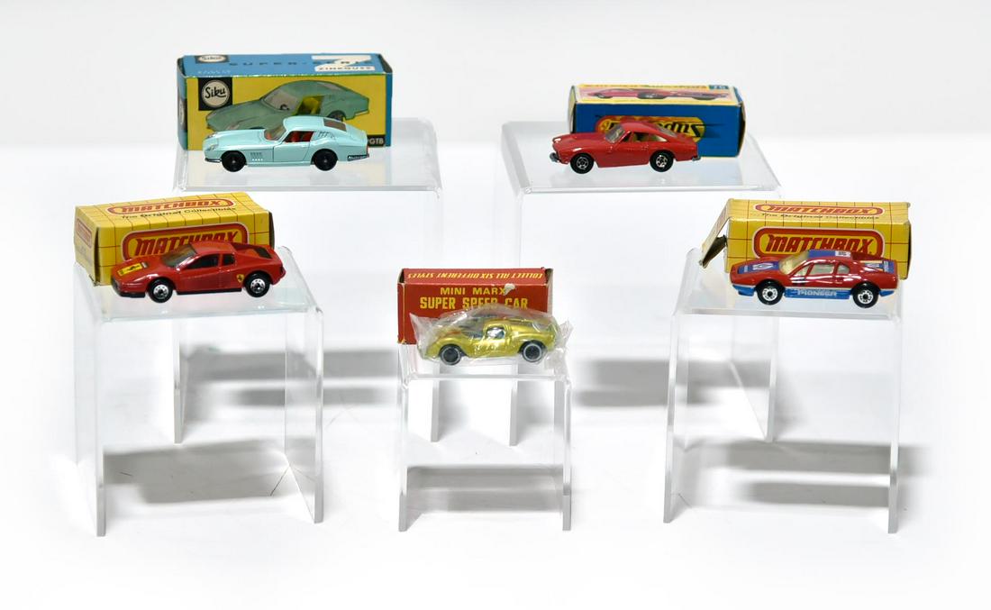 Vintage Lot of Matchbox, Siku and Marx Ferraris (1 of 2)