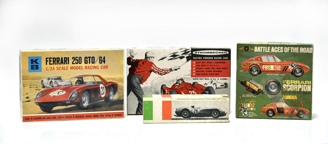 3 Vintage Ferrari Slot Cars and Model (1 of 13)