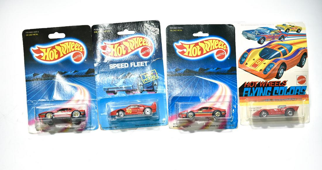 4 Unopened Vintage Hot Wheels Ferraris (1 of 3)