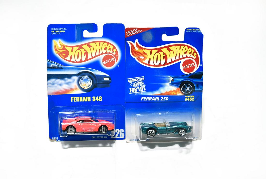 Hot Wheels Black Ferrari 348 Die-Cast Car - 1:64 Scale, 7-Spoke Wheels, Blue Card Packaging - View #4