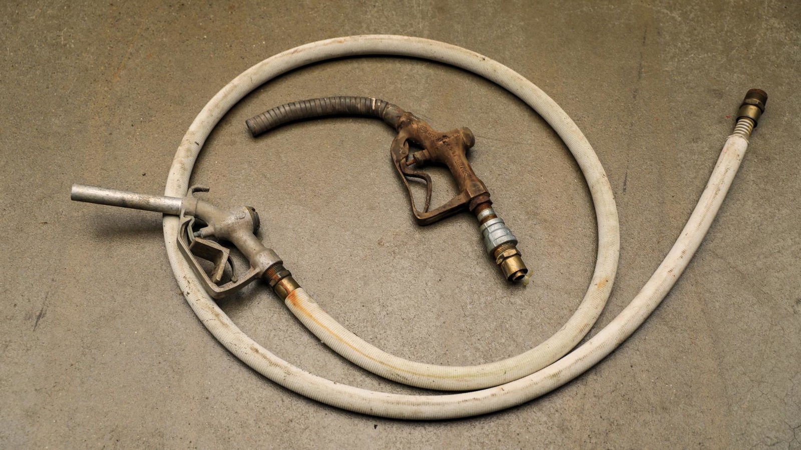 Lot of 2 Gas Pump Nozzles and One Hose (1 of 7)