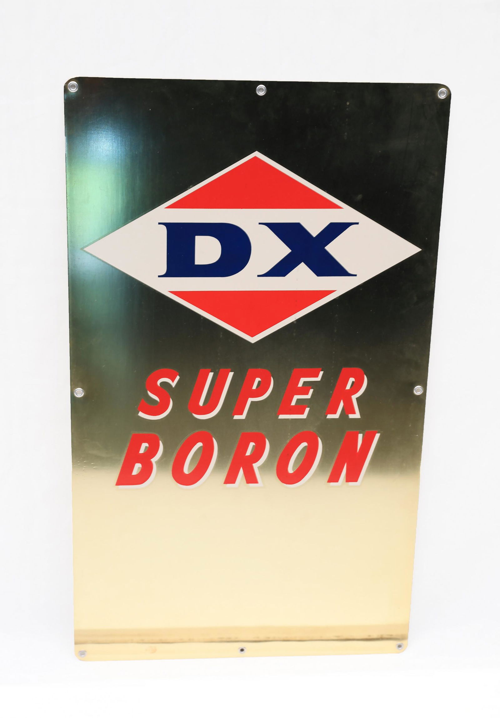 DX Super Boron Gas Pump Plate Sign (1 of 2)
