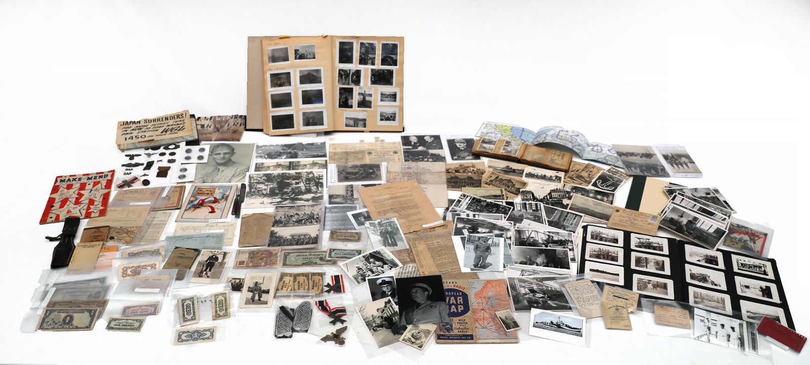 Military Photos, Pins, Foreign Money, and Maps (1 of 15)