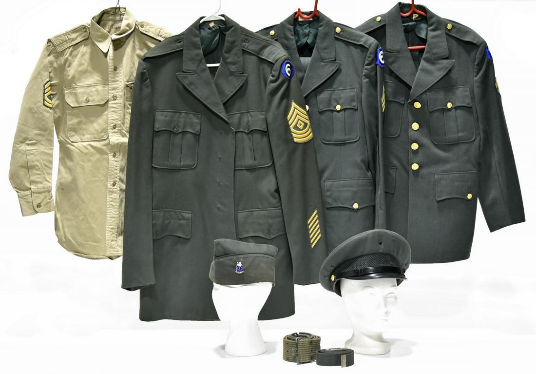 Lot Collection of WWII Service Uniforms and Accessories (1 of 1)