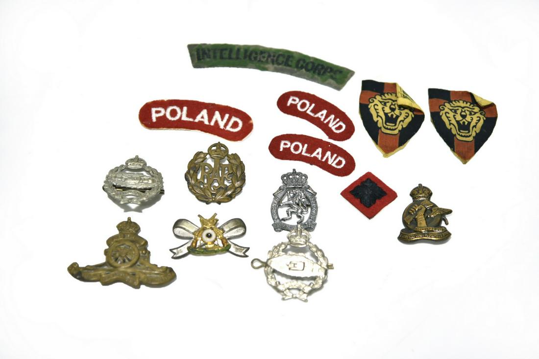 WWII British and Polish Insignia and Patches (1 of 2)