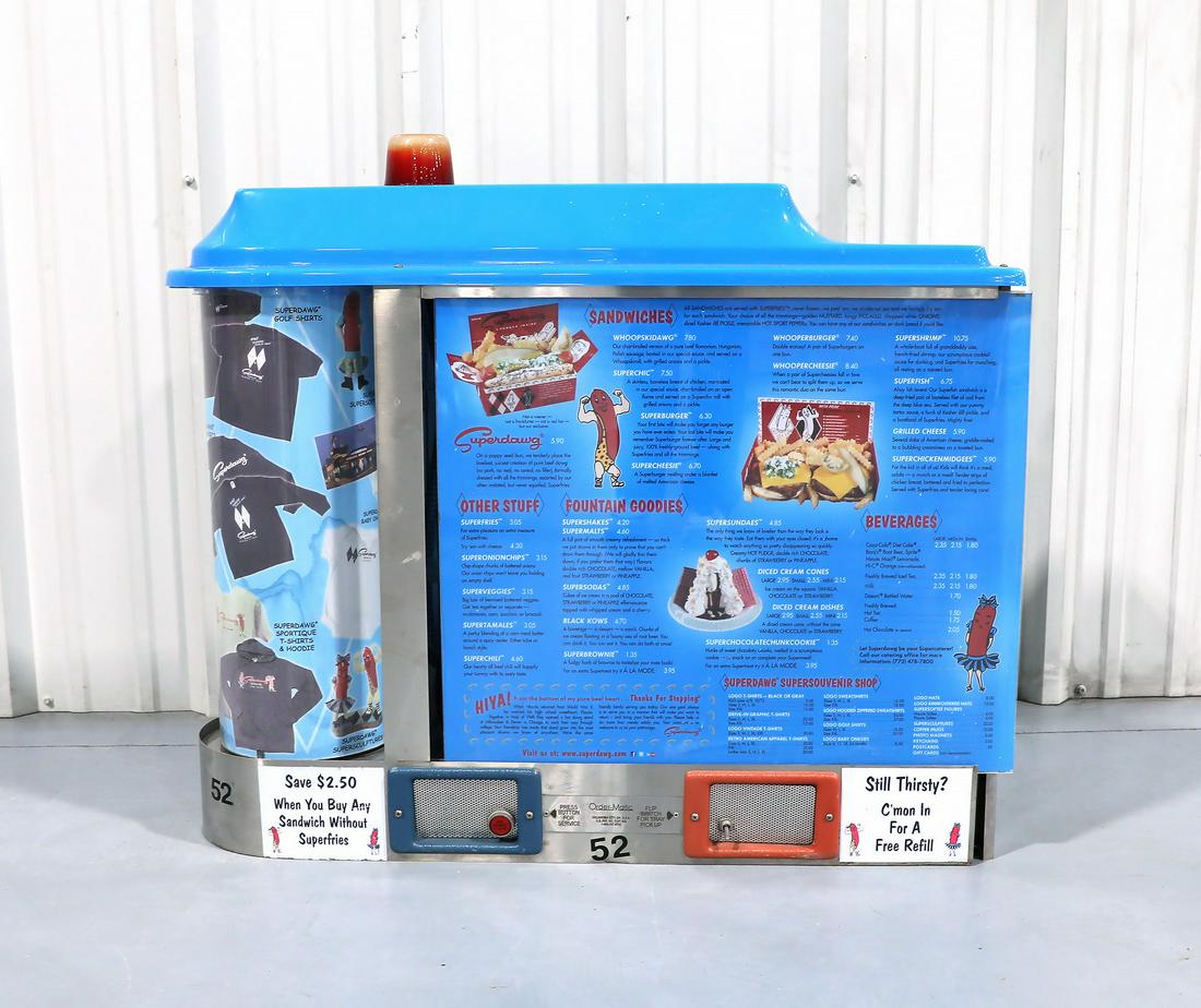 Superdawg Drive-Up Food Menu Sign Board Chicago History (1 of 8)