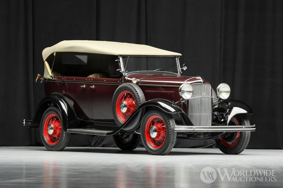 1932 Ford V-8 Phaeton: 1932 Ford V-8 Phaeton - VIN: 18F17888 - Offered Without Reserve - The very first year for the classic flathead Ford V-8 engine | Fewer than 100 miles on a correct and comprehensive restoration | Lovel