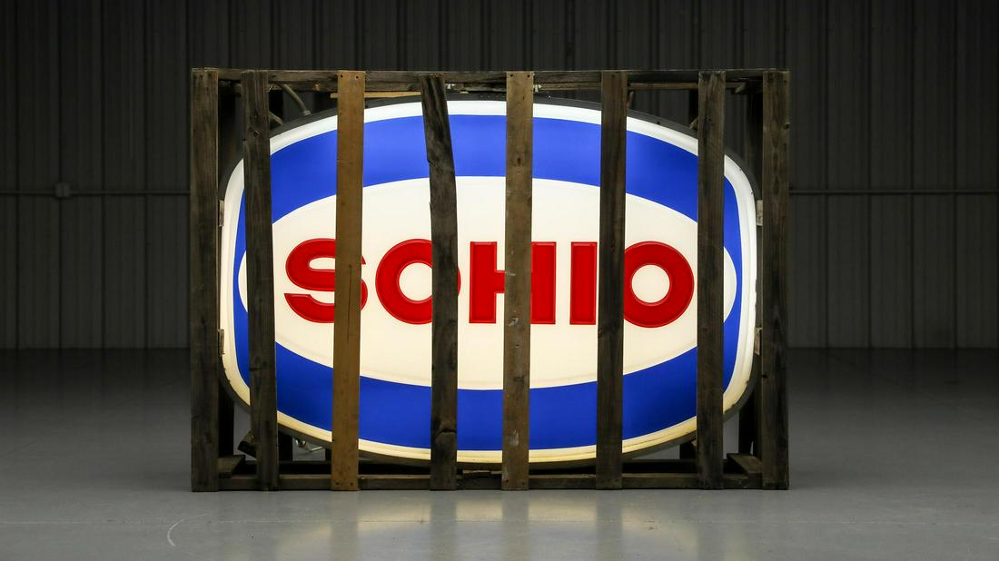 1986 Sohio Neon Light Fixture - New in Original (1 of 8)