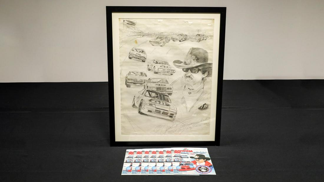 NASCAR - Richard Petty One-of-a-Kind Preliminary Pencil (1 of 4)