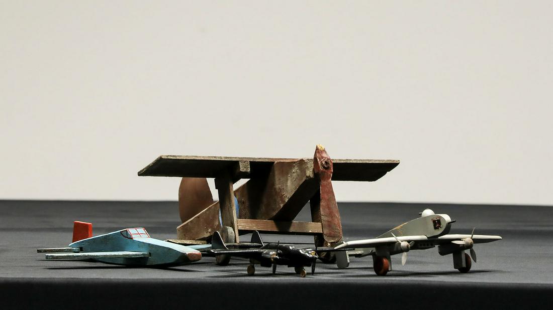 Collection of Four Wooden Airplanes (1 of 4)