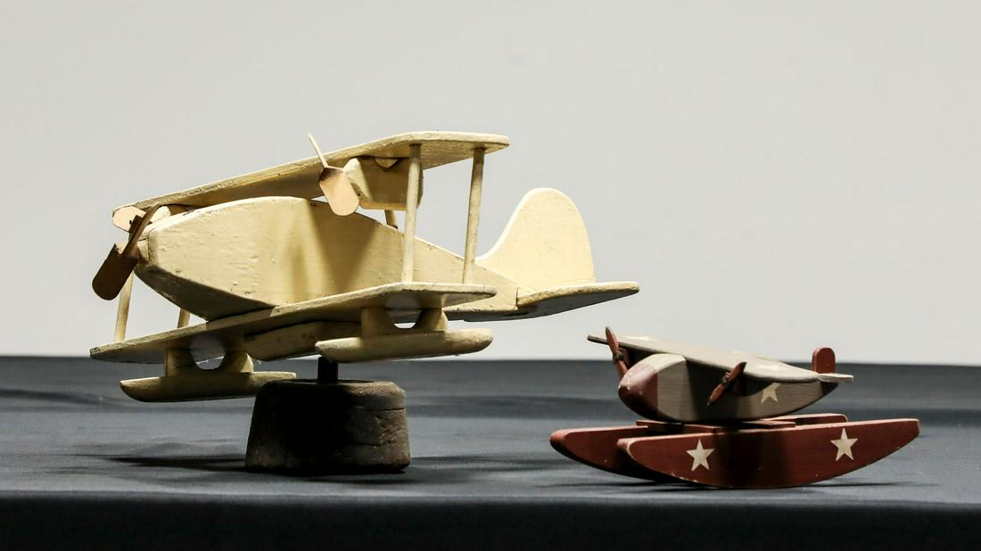 Collection of Two Amphibian Wooden Airplanes (1 of 5)