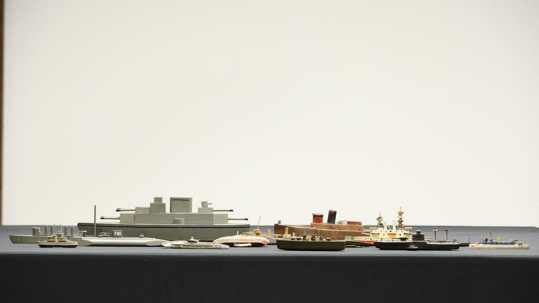 Collection of Wooden Naval Related Toy Boats (1 of 20)