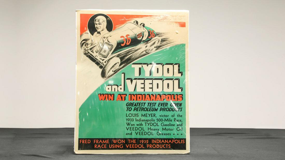 Tydol-Louis Meyer 1933 Indy 500 Victory Poster - (1 of 3)