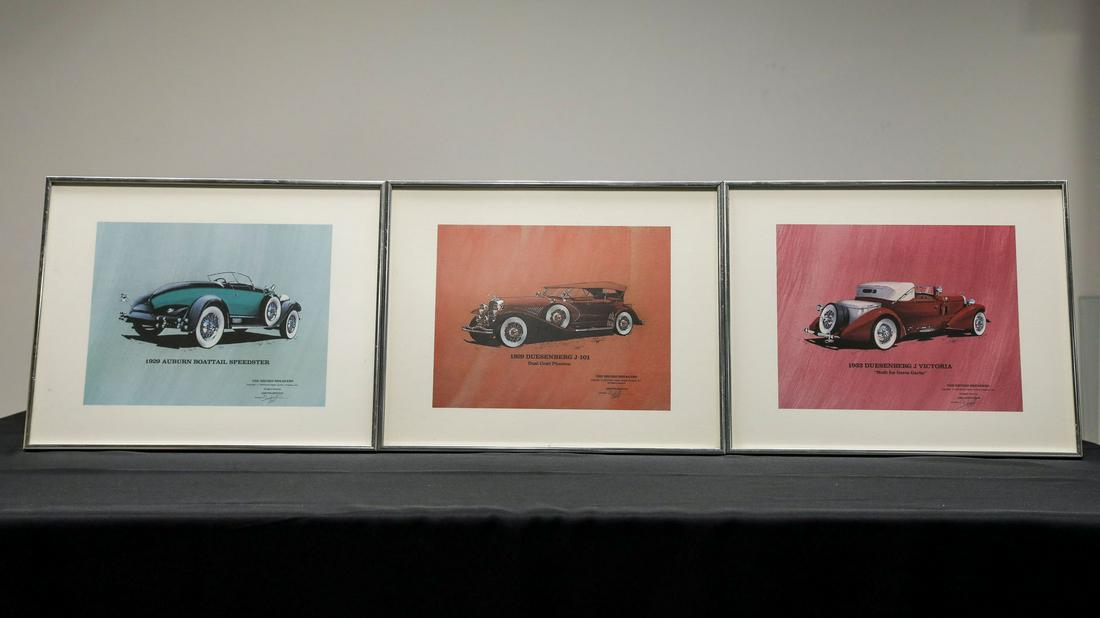 Three Limited Edition Auburn-Duesenberg Prints 1975 (1 of 8)
